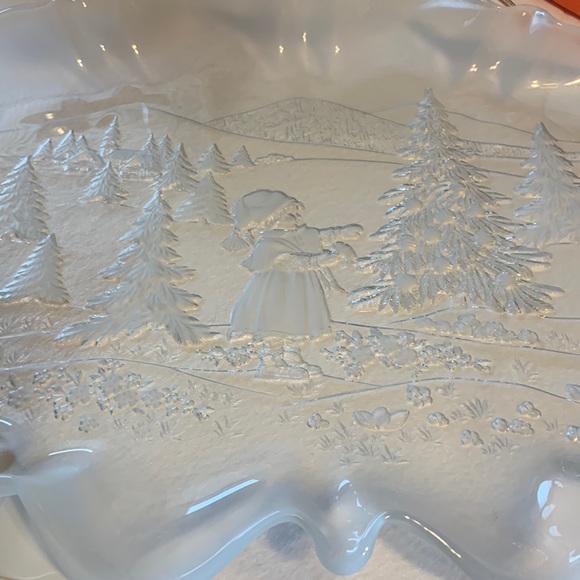Mikasa Crystal Oval Large Platter Vintage - Picture 4 of 5